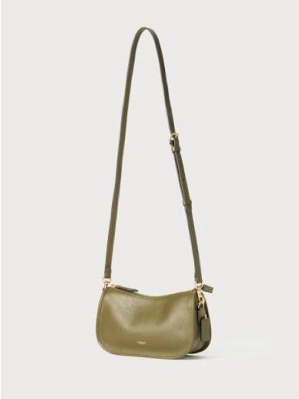 Coach Olive Waverly Leather Shoulder Bag with Gold Chain - Picture 2 of 9
